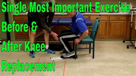 Exercises after a total knee replacement .